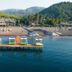 Ekincik Beach Hotel in Ekincik with a wooden pier over clear blue water and beachfront loungers