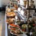 Hotel Ackermann in Riedstadt buffet table with pastries, fruit, cold cuts and breakfast items