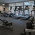 Courtyard by Marriott Jacksonville at the Mayo Clinic Campus/Beaches fitness center with treadmills and dumbbells