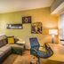 Residence Inn by Marriott Savannah Airport in Pooler: studio suite with sofa, desk, and kitchen