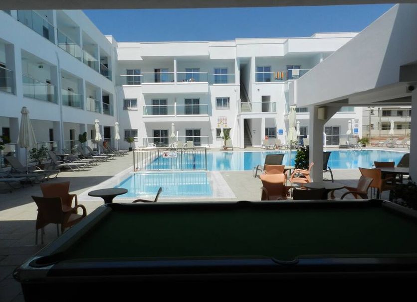 Evabelle Napa Hotel Apartments in Ayia Napa with outdoor pool and apartment balconies
