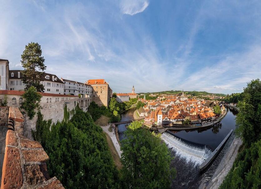 Boutique hotel Villa Beatika in Český Krumlov with panoramic river and historic town views