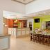 Hilton Garden Inn Hoffman Estates breakfast area with buffet counter and dining table