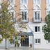Miraparque in Lisbon exterior with ornate facade, balcony windows and a small entry canopy