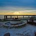 506 Little Harbor Inn in Ruskin with a seaside fire pit, Adirondack chairs and sunset ocean view