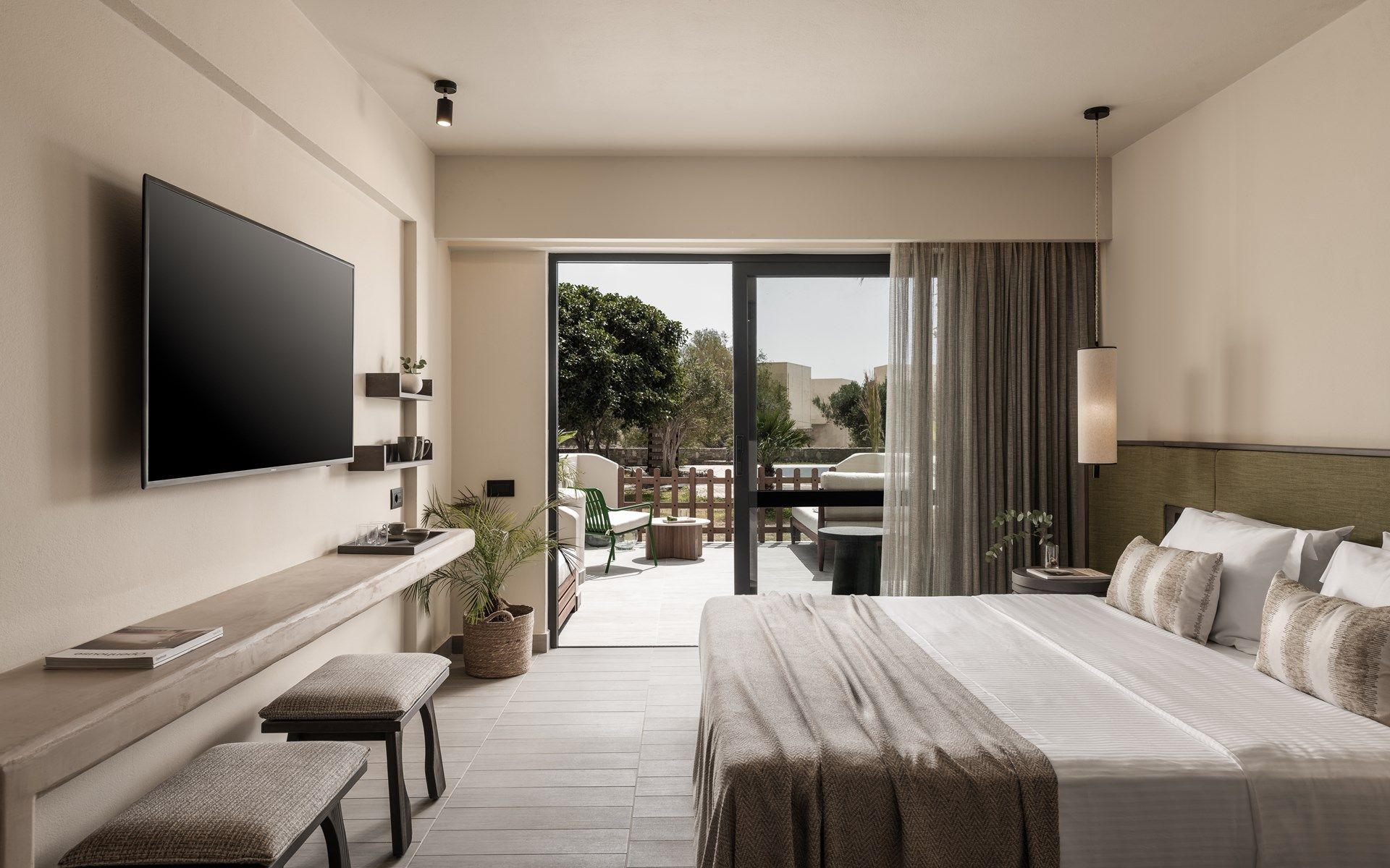 Numo Ierapetra Beach Resort Crete, Curio Collection by Hilton room with balcony view in Ierápetra
