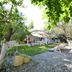 Vintage Alacati in Alacati garden with gravel seating area, sun loungers, tables, and leafy shade