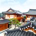 Hwangnamguan Hanok Village in Gyeongju, traditional hanok rooftops and wooden buildings