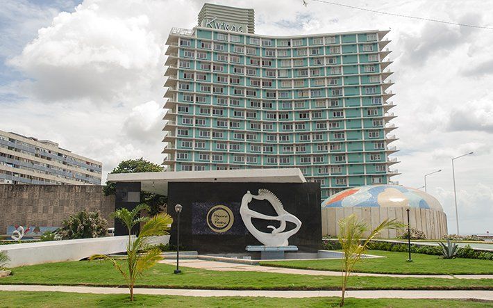 Habana Riviera by Iberostar in Havana with a high-rise tower, landscaped grounds, and dome structure